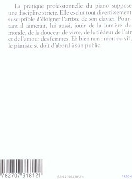 Quatrième de couverture de « AU PIANO »