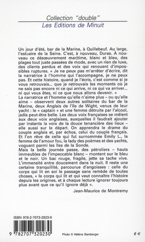 Quatrième de couverture de « Emily L. »
