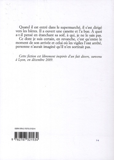 Quatrième de couverture de « Ce que j'appelle oubli »
