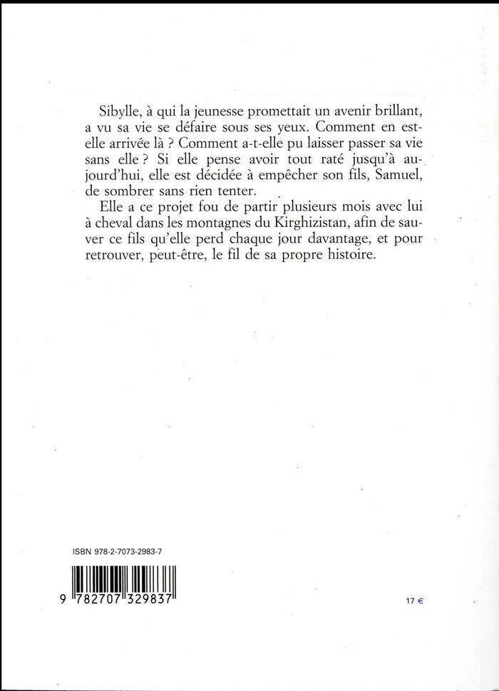 Quatrième de couverture de « Continuer »