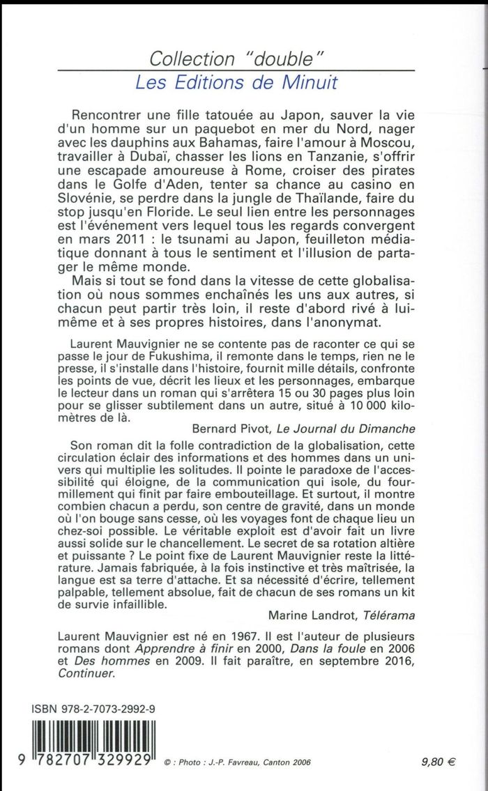 Quatrième de couverture de « Autour du monde »