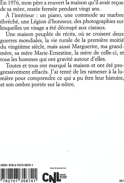Quatrième de couverture de « LA MAISON VIDE - PRIX GONCOURT 2025 »