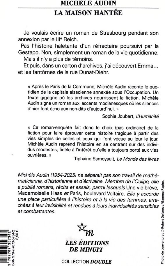 Quatrième de couverture de « La maison hantée »