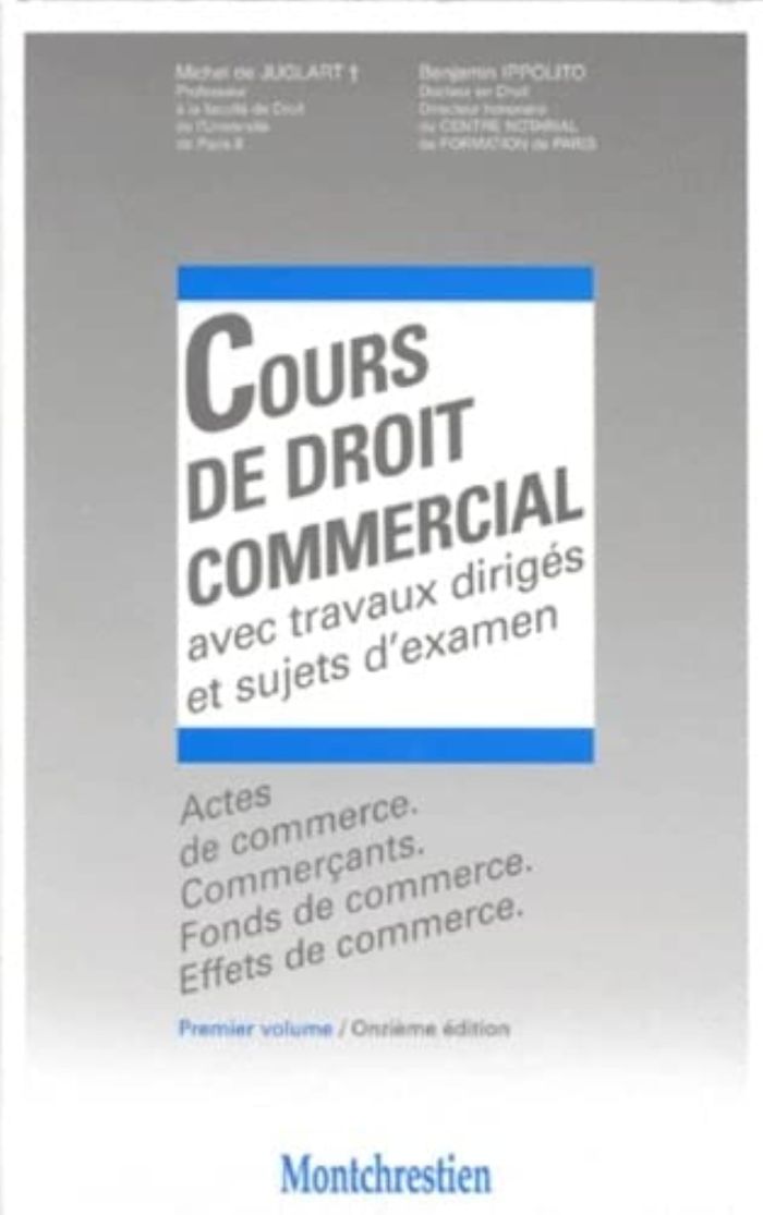 Couverture du livre « ACTES DE COMMERCE. COMMERCANTS. FONDS DE COMMERCE ET EFFETS DE COMMERCE - 11EME - VOL01 » de De Juglart M. I B., librairie Les Contes Infusés à Corte