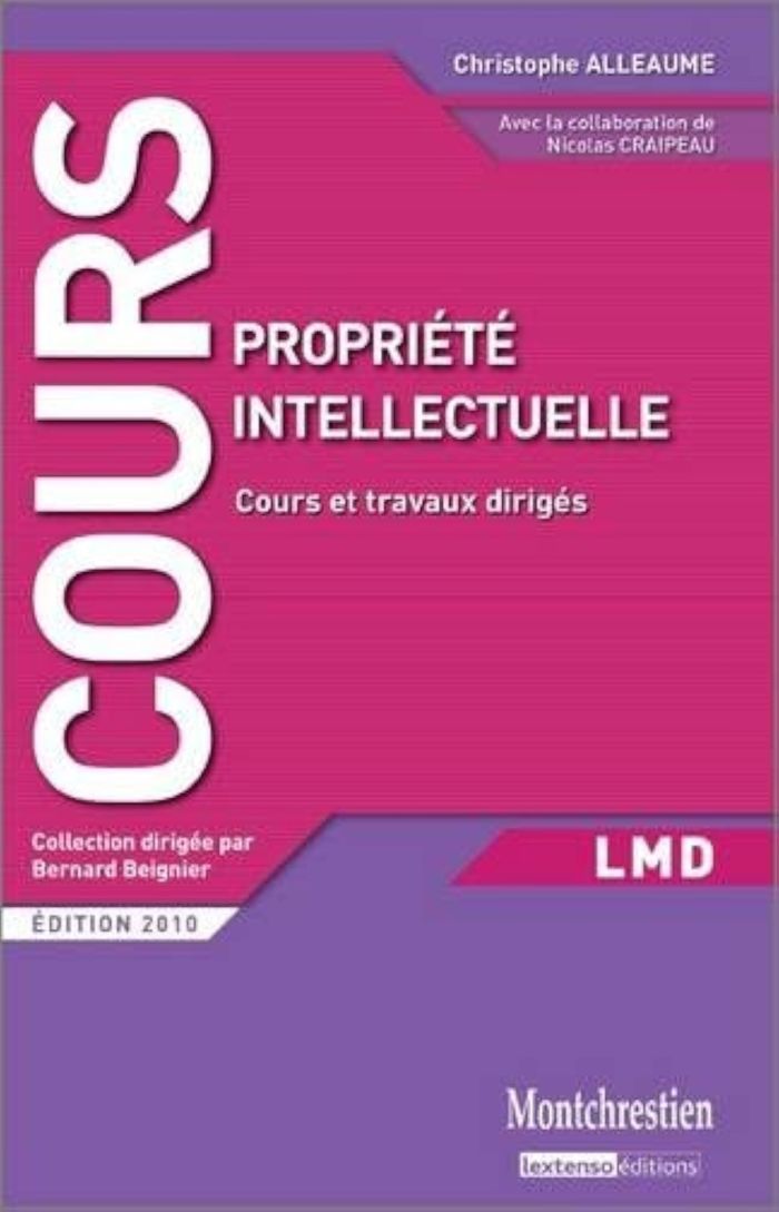 Couverture du livre « PROPRIETE INTELLECTUELLE » de Nicolas Craipeau, librairie Les Contes Infusés à Corte