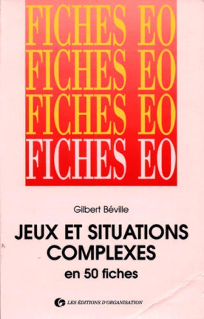 Couverture du livre « JEUX ET SITUATIONS COMPLEXES EN 50 FICHES », librairie Les Contes Infusés à Corte
