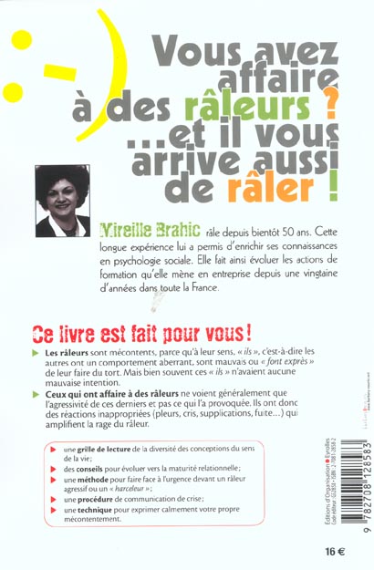 Quatrième de couverture de « ARRETEZ DE RALER ! - CONTRE LES PETITS ENERVEMENTS QUOTIDIENS »