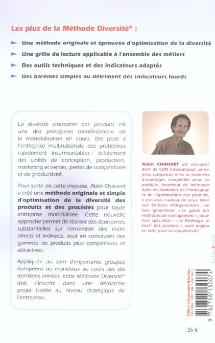 Quatrième de couverture de « GERER LES REFERENCES PRODUITS. STANDARDISER OU DIVERSIFIER »