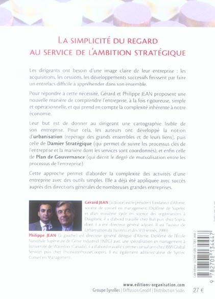 Quatrième de couverture de « LE DAMIER STRATEGIQUE - POUR UNE NOUVELLE VISION DE L'ENTREPRISE »