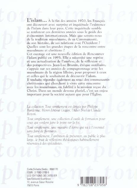 Quatrième de couverture de « ISLAM »