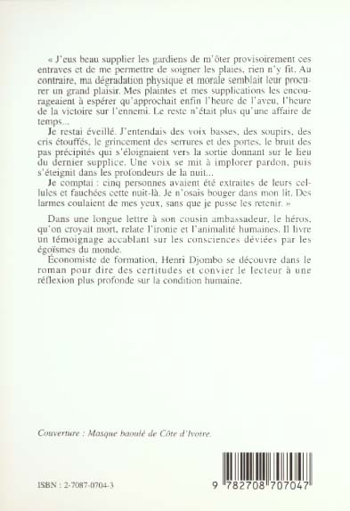 Quatrième de couverture de « LE MORT VIVANT »