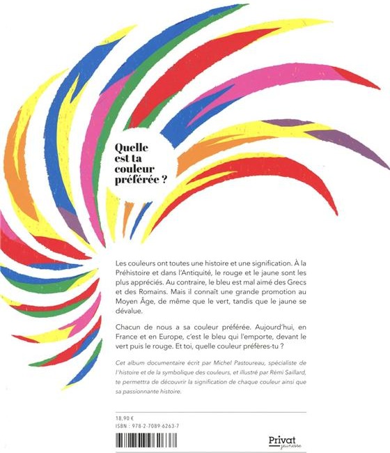 Quatrième de couverture de « Quelle est ta couleur préférée ? »