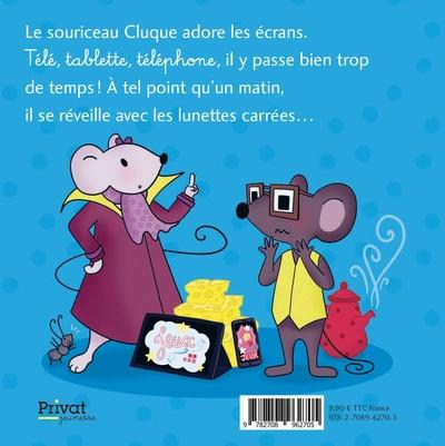 Quatrième de couverture de « Cluque : aime trop les écrans »