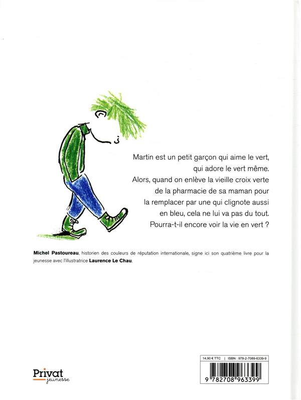 Quatrième de couverture de « Martin voit la vie en vert »
