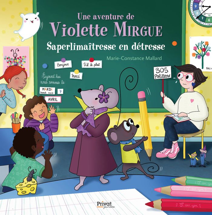 Couverture du livre « Saperlimaîtresse en détresse » de Marie-Constance Mallard, librairie Les Contes Infusés à Corte