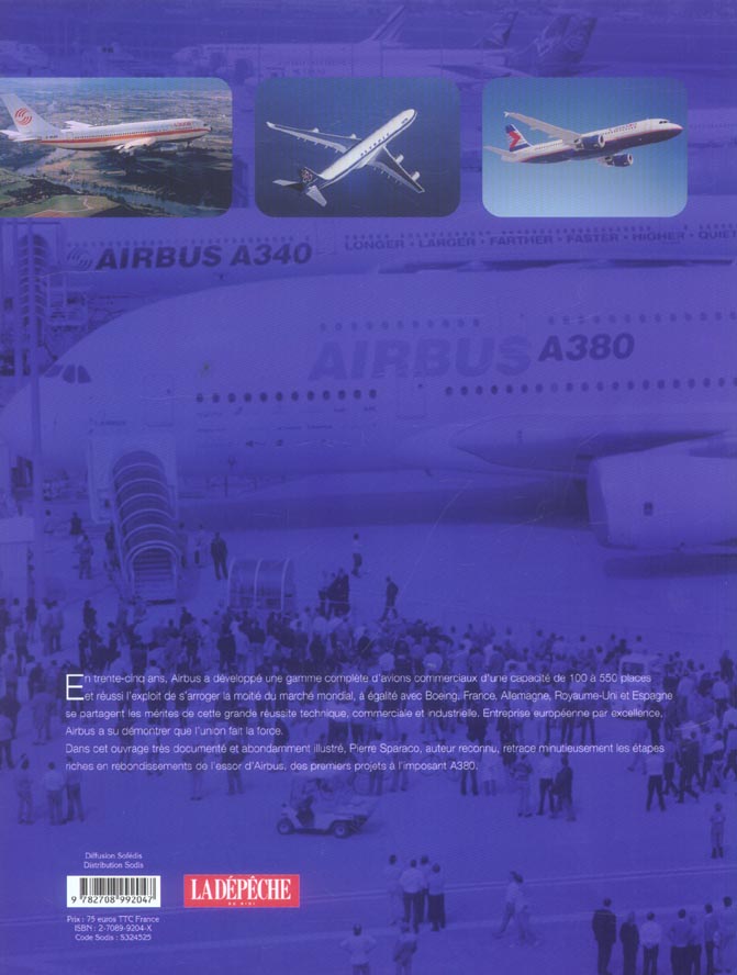 Quatrième de couverture de « AIRBUS LA VERITABLE HISTOIRE »