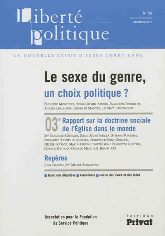Couverture du livre « LIBERTE POLITIQUE N55 » de Collectif, librairie Les Contes Infusés à Corte