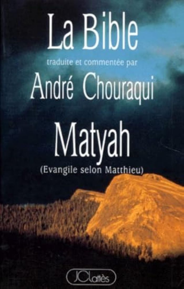 Couverture du livre « MATYAH - EVANGILE SELON MATTHIEU », librairie Les Contes Infusés à Corte