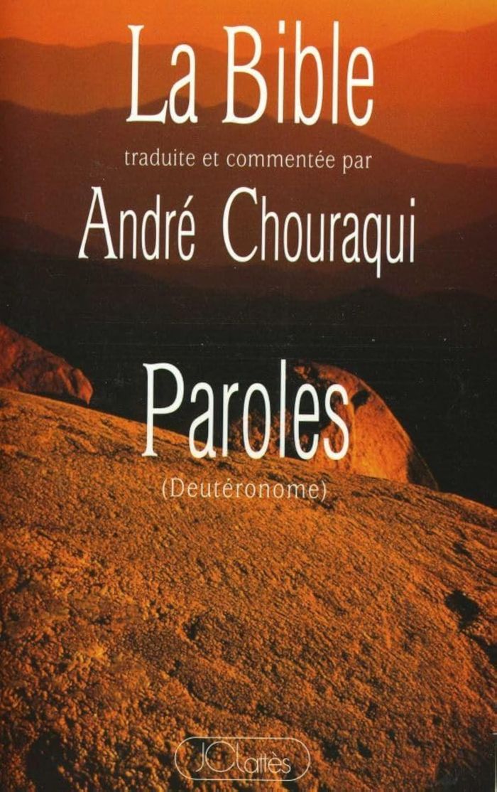 Couverture du livre « PAROLES - DEUTERONOME » de Andre Chouraqui, librairie Les Contes Infusés à Corte