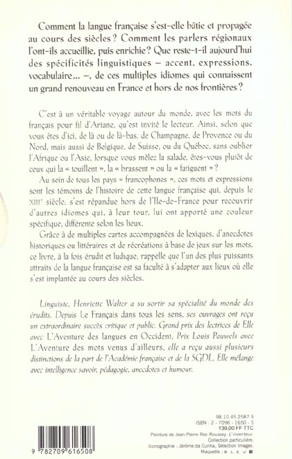 Quatrième de couverture de « LE FRANCAIS D'ICI, DE LA, DE LA-BAS »