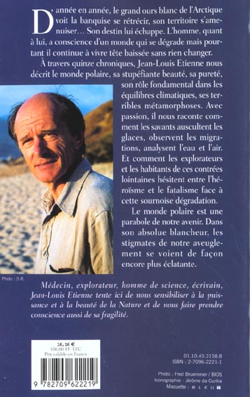 Quatrième de couverture de « LA COMPLAINTE DE L'OURS - CHRONIQUES D'UN MONDE FRAGILE »