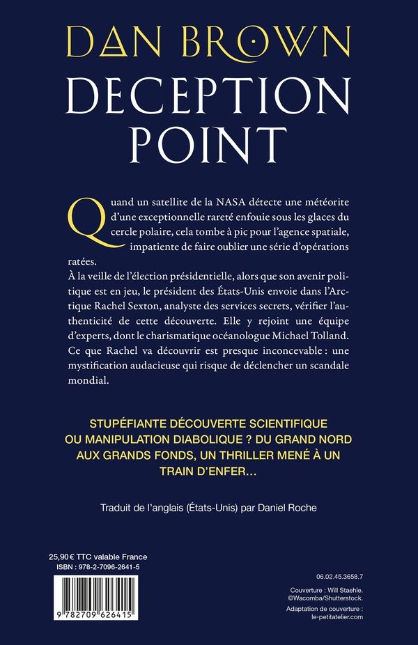 Quatrième de couverture de « Deception point : roman »