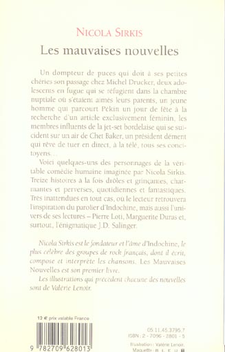 Quatrième de couverture de « LES MAUVAISES NOUVELLES - EDITION AUGMENTEE »