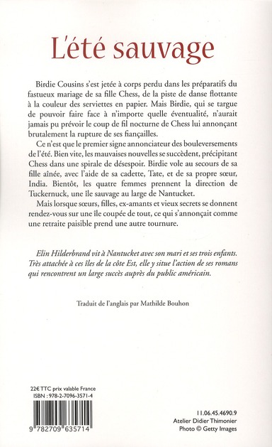 Quatrième de couverture de « L'été sauvage : roman »