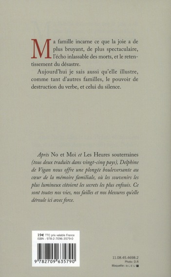 Quatrième de couverture de « Rien ne s'oppose à la nuit : roman »