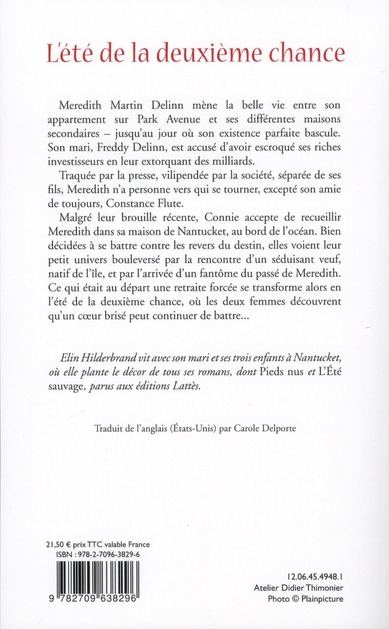 Quatrième de couverture de « L'été de la deuxième chance : roman »