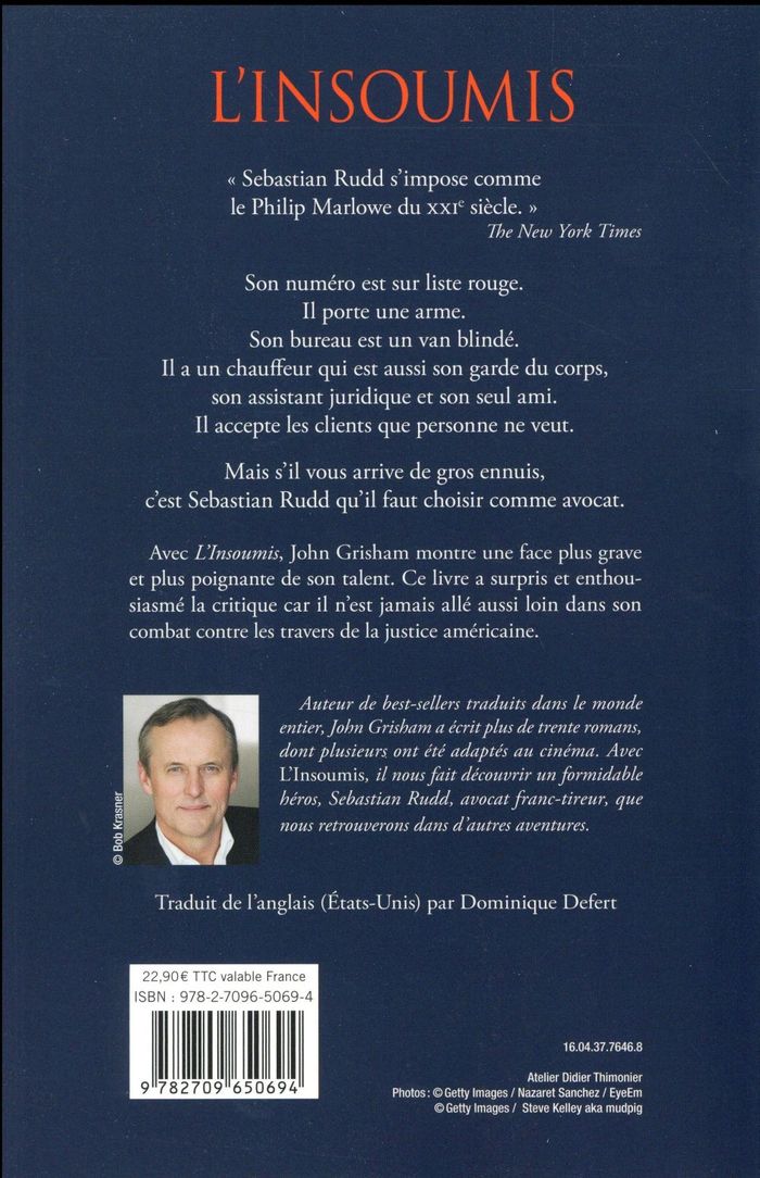 Quatrième de couverture de « L'insoumis : roman »