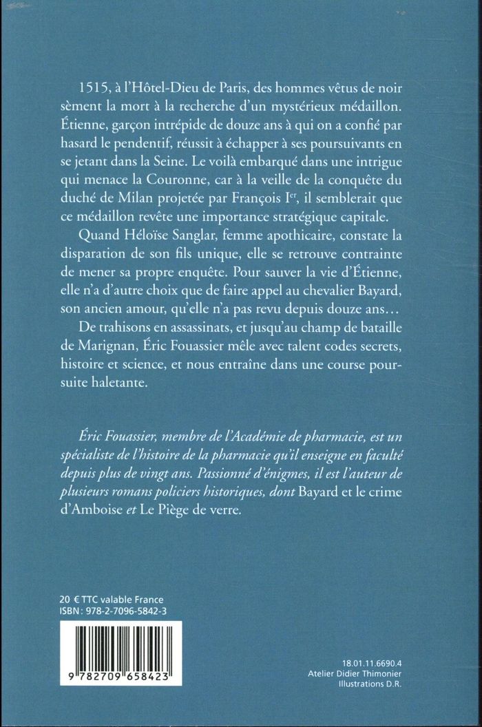 Quatrième de couverture de « Le disparu de l'Hôtel-Dieu : roman »