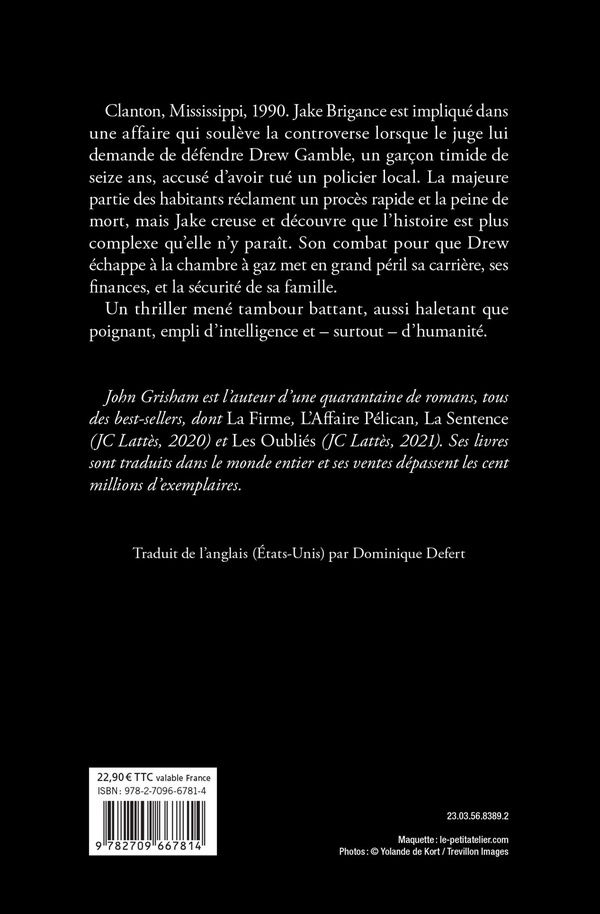 Quatrième de couverture de « Le droit au pardon : roman »