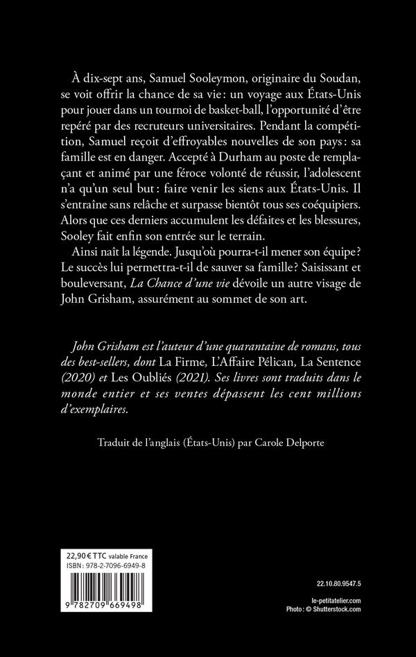 Quatrième de couverture de « La chance d'une vie : roman »