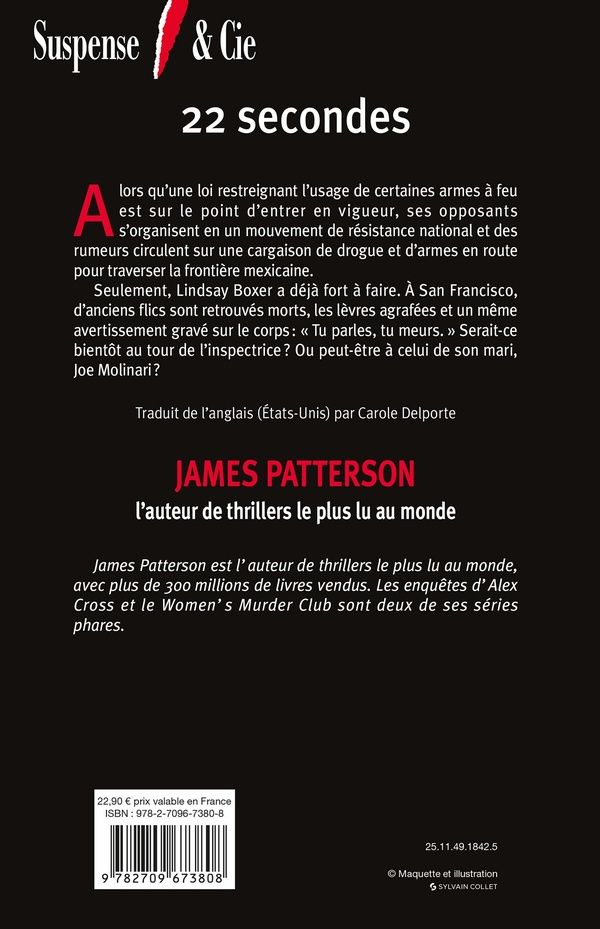 Quatrième de couverture de « 22 secondes : roman »