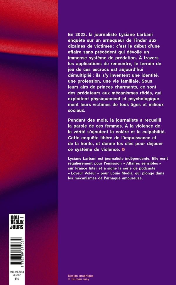 Quatrième de couverture de « Les imposteurs de l'amour : déjouer la manipulation sur les applis de rencontre »