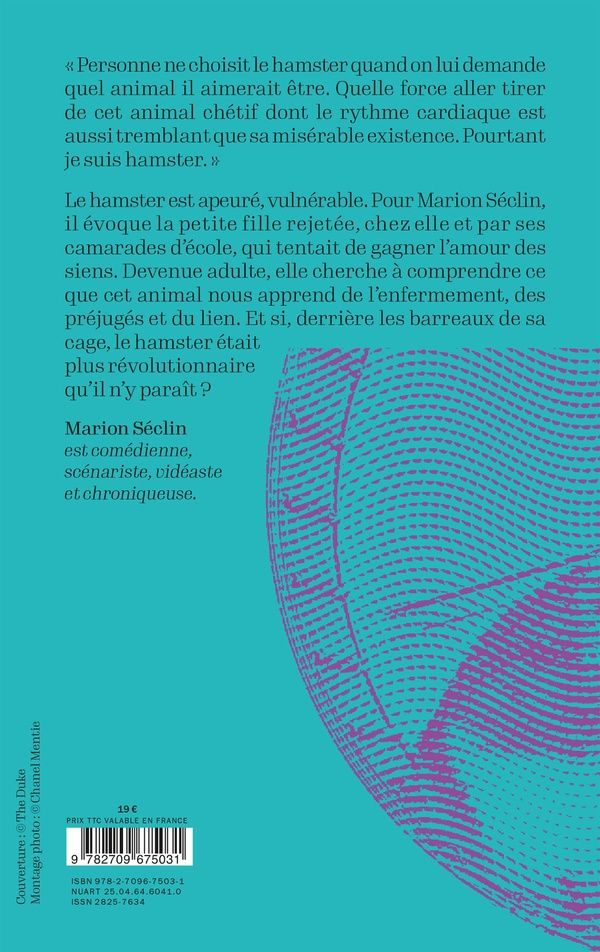 Quatrième de couverture de « Comme un hamster à lunettes »