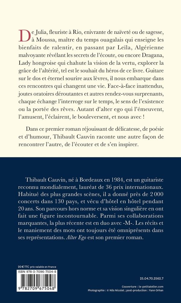 Quatrième de couverture de « Alter ego : roman »