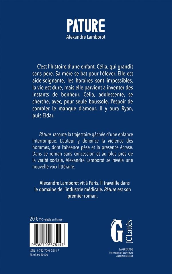 Quatrième de couverture de « Pâture : roman »