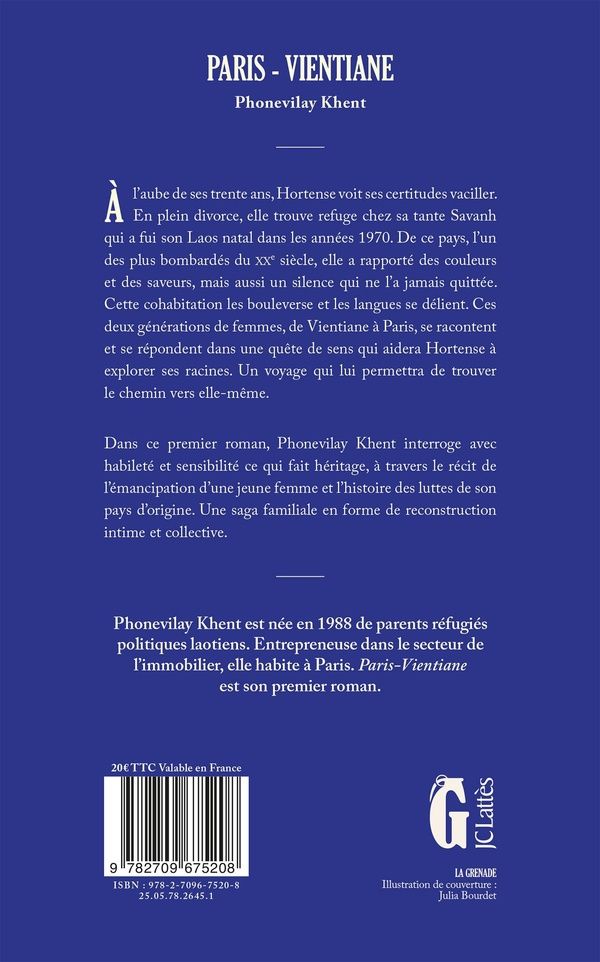 Quatrième de couverture de « Paris-Vientiane : roman »