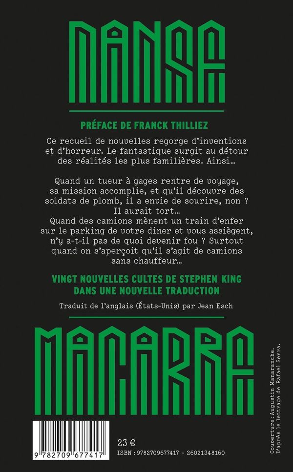 Quatrième de couverture de « Danse macabre : nouvelles »