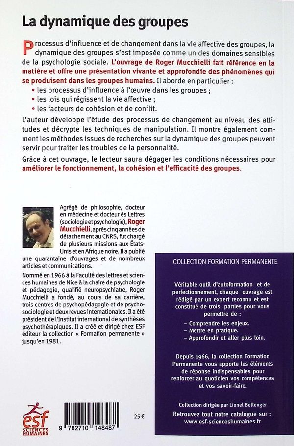Quatrième de couverture de « La dynamique des groupes »