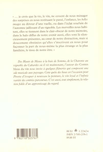 Quatrième de couverture de « AUTRES ARPENTS - MELANGES »