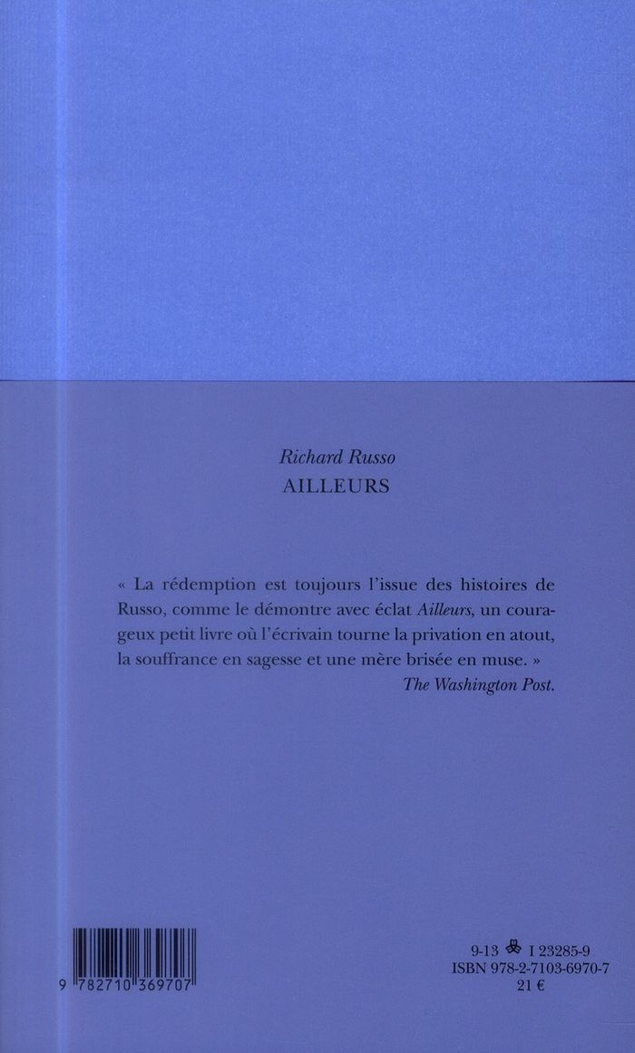 Quatrième de couverture de « Ailleurs : récit »