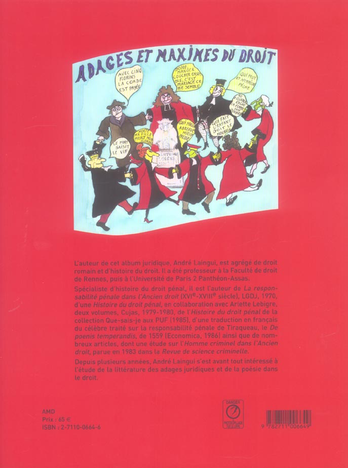 Quatrième de couverture de « ADAGES ET MAXIMES DU DROIT »