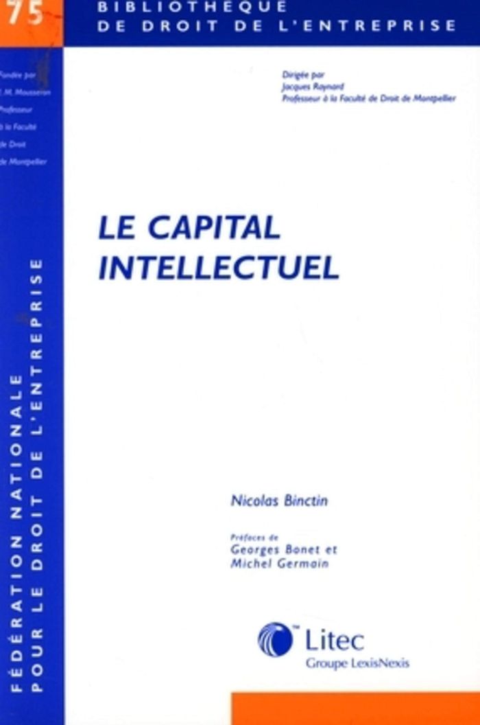 Couverture du livre « LE CAPITAL INTELLECTUEL » de Nicolas Binctin, librairie Les Contes Infusés à Corte