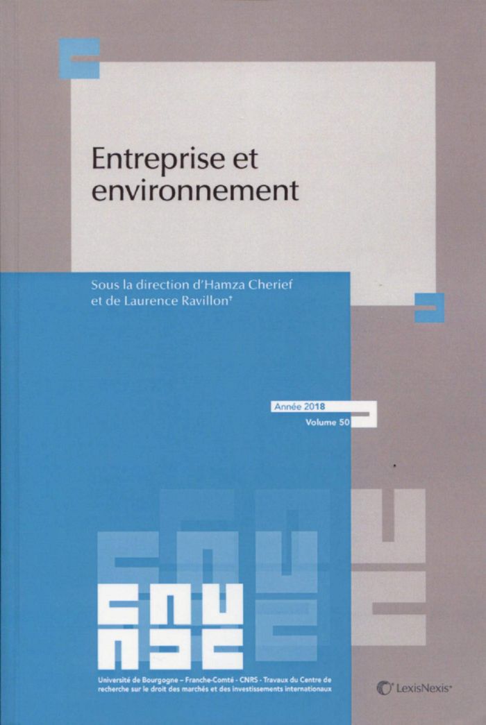 Couverture du livre « ENTREPRISE ET ENVIRONNEMENT » de Xxx, librairie Les Contes Infusés à Corte