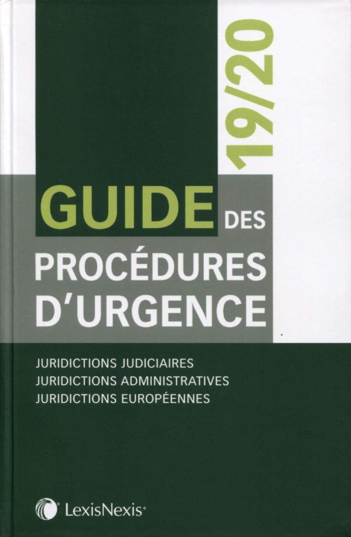 Couverture du livre « GUIDE DES PROCEDURES D'URGENCE 19/20 » de Collectif, librairie Les Contes Infusés à Corte