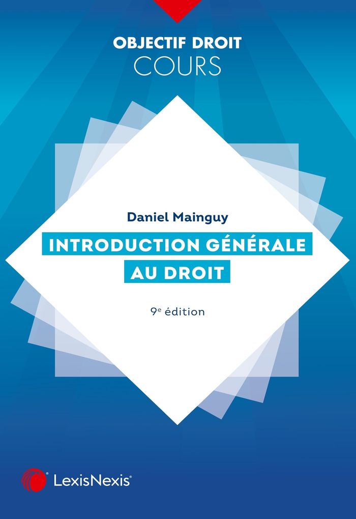 Couverture du livre « Introduction générale au droit » de Daniel Mainguy, librairie Les Contes Infusés à Corte