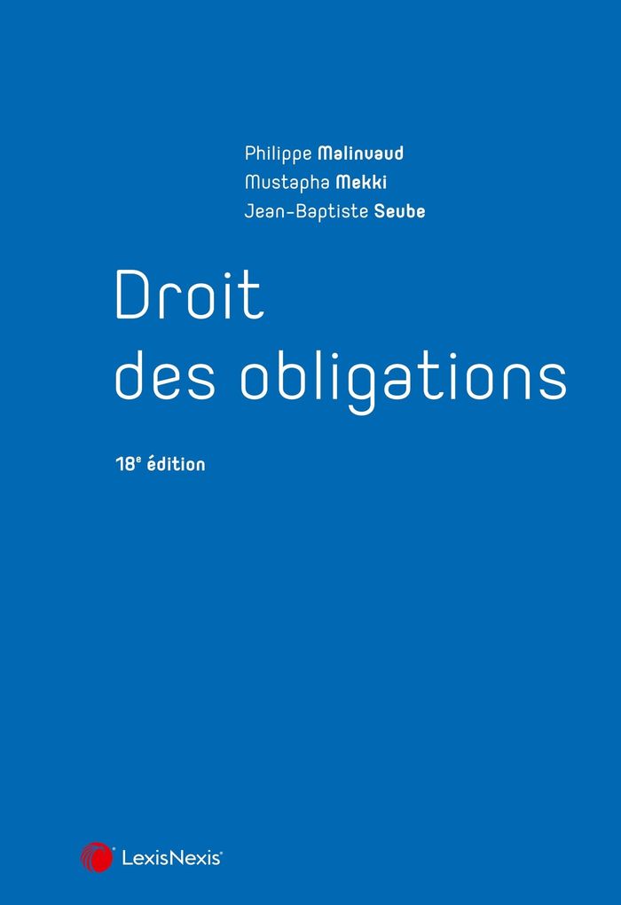 Couverture du livre « Droit des obligations » de Philippe Malinvaud, librairie Les Contes Infusés à Corte